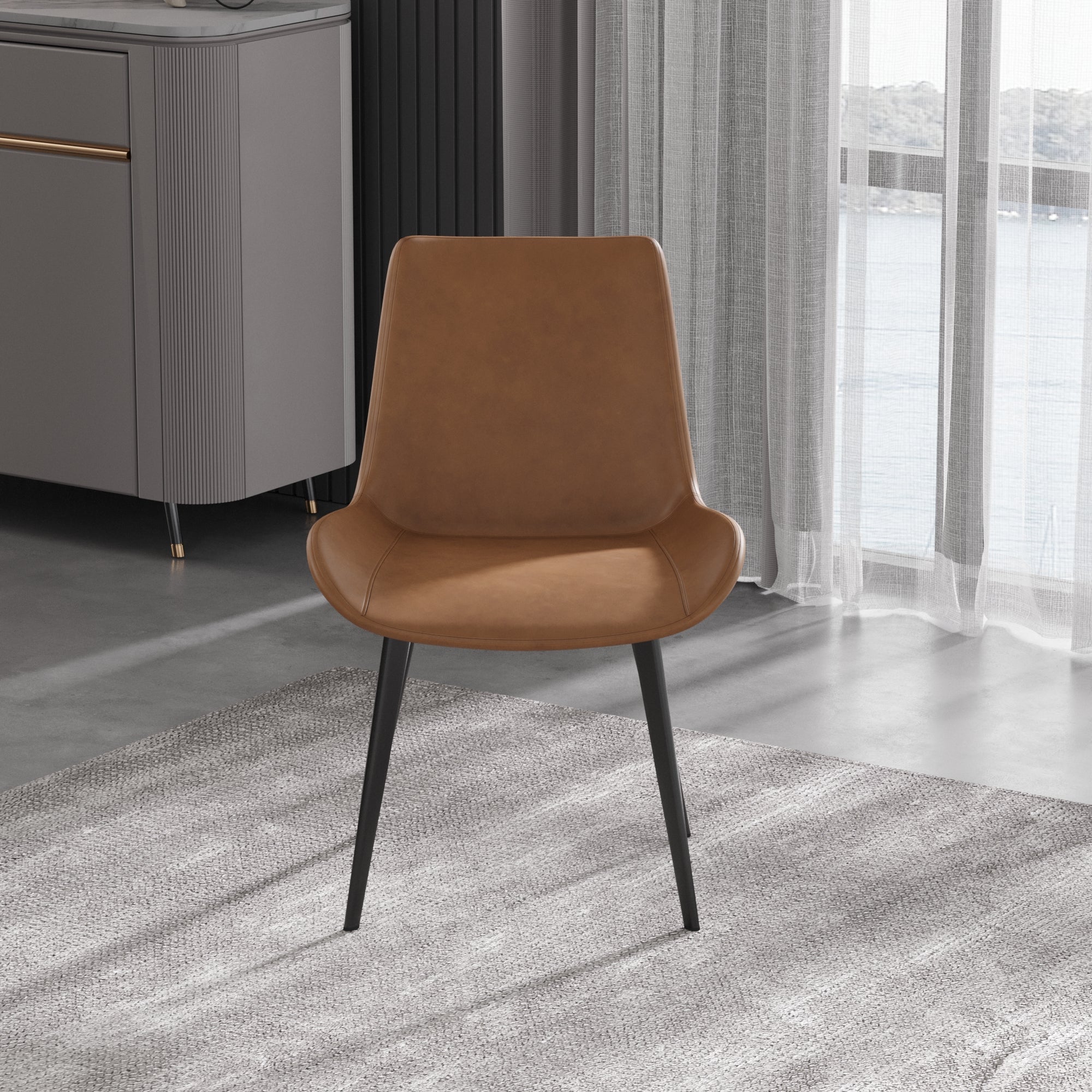 Norell Braune Stühle im 2er-Set