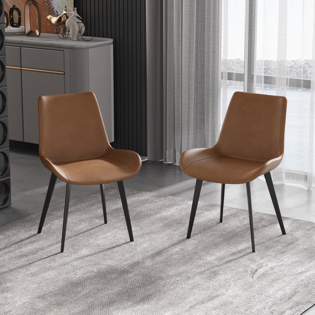 Norell Braune Stühle im 2er-Set