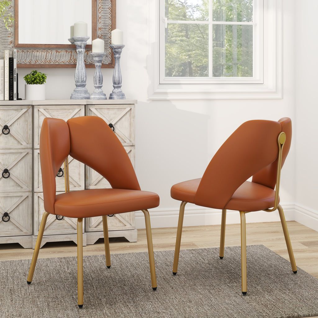 Delano Orange Stühle im 2er-Set