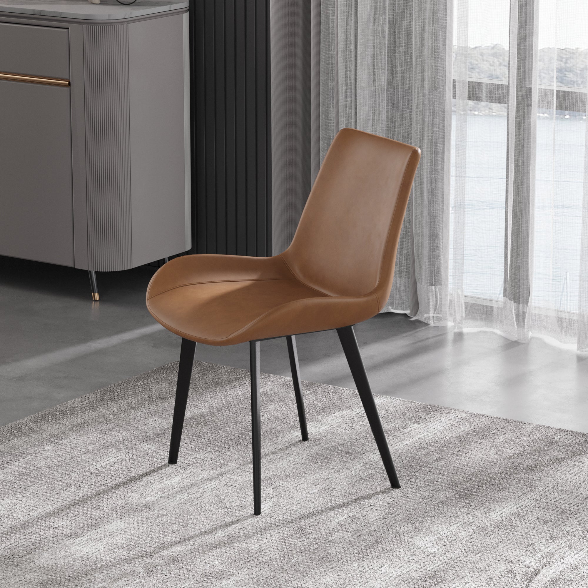 Norell Braune Stühle im 2er-Set