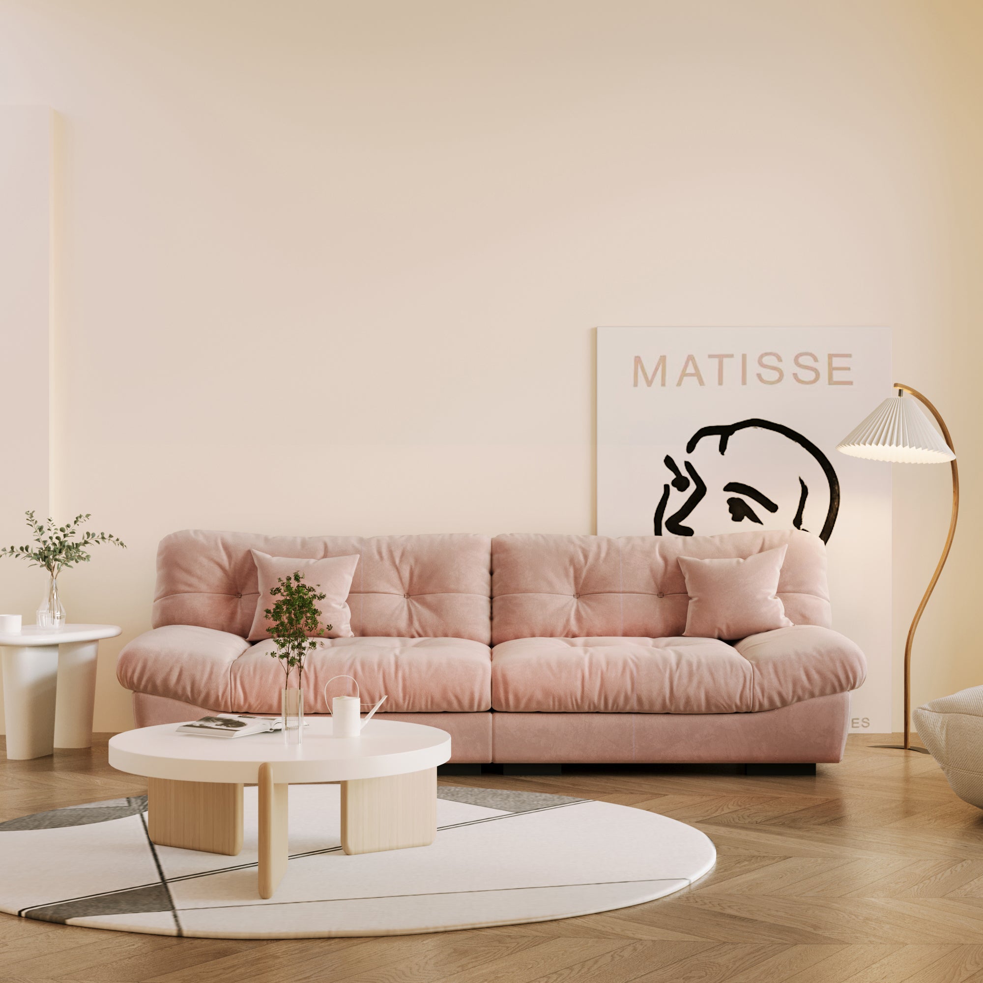 Sofa Milano Grande Rosa