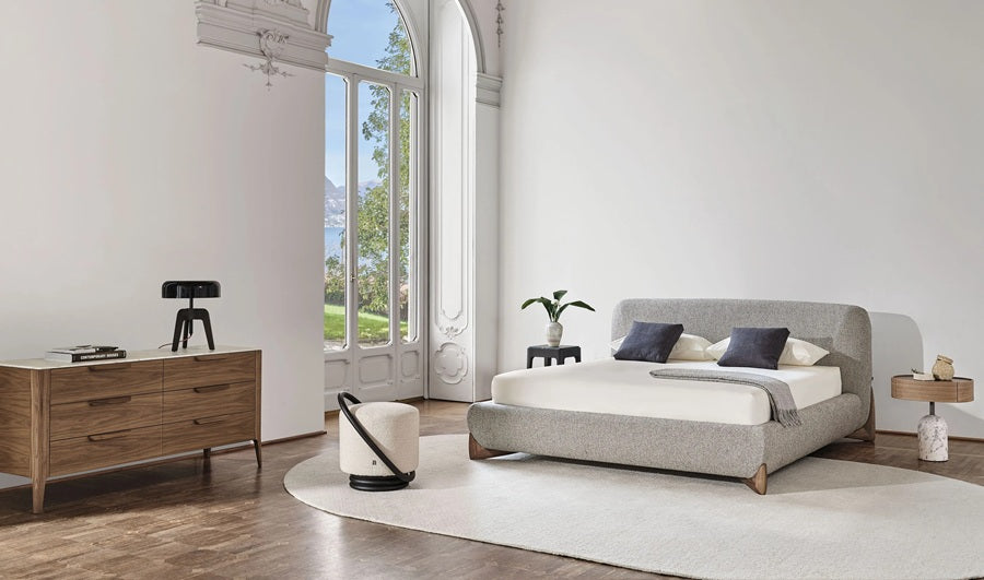 Kingsize Bett Belluno Grau