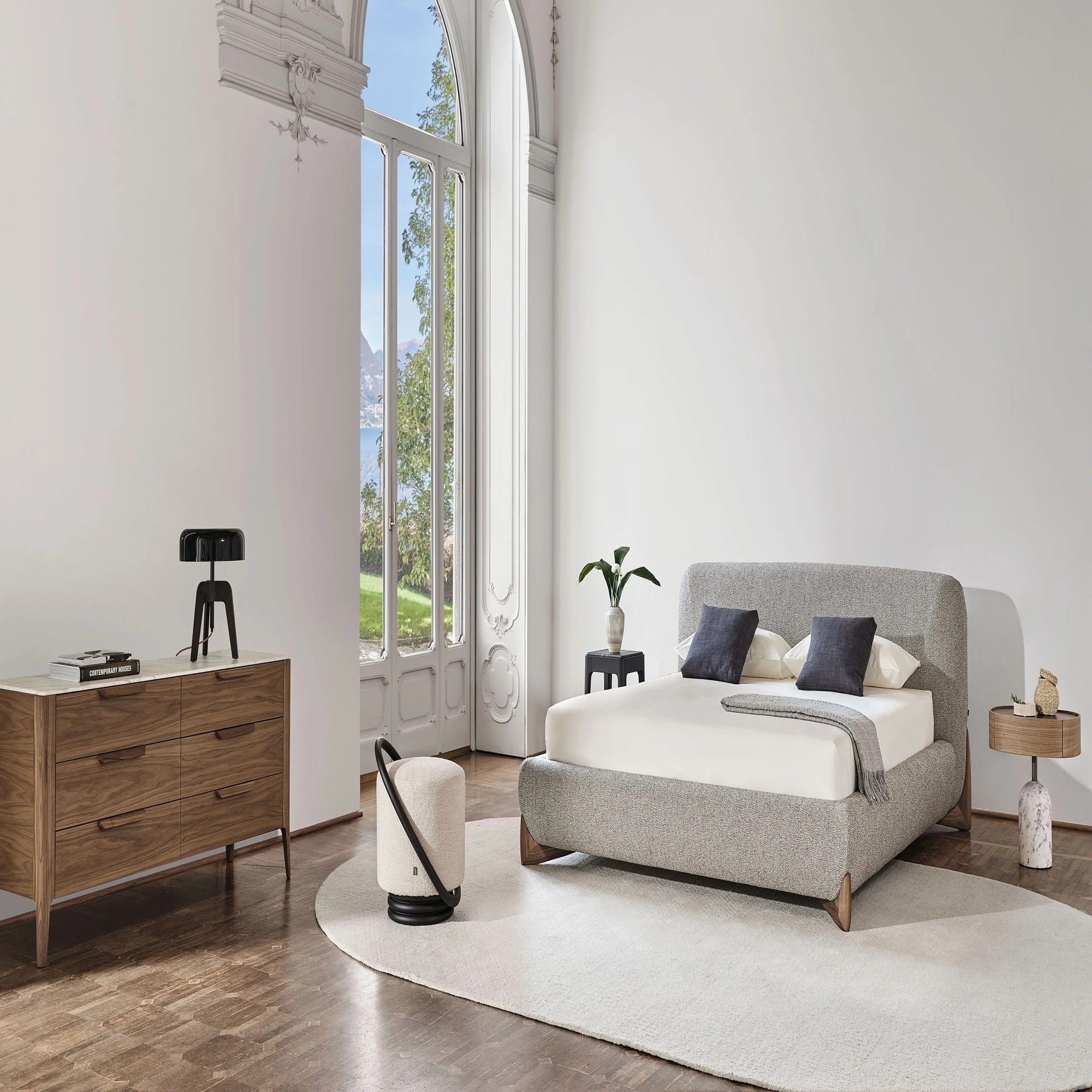 Kingsize Bett Belluno Grau